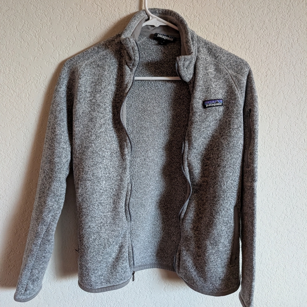 Patagonia Heather Gray Knit Sweater Size Small